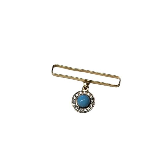 APPLE Watch Gold Blue Bead Strap Accessory Jewelry NEW